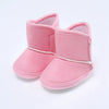 Winter Baby Snow Boots Plus Velvet Soft Sole Booties with Pompom for Indoor Walking