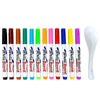 Water Floating Pen Set – Magical Ink Pens with Spoon and Floating Chalk for Graffiti and Water Painting Art, Educational Toy for Kids
