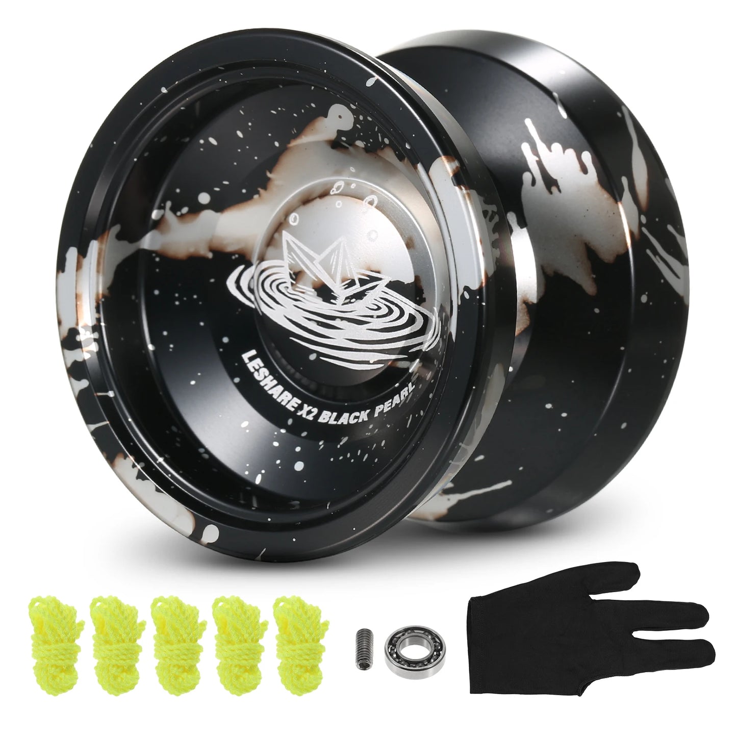 LESHARE Yoyo Ball - Aluminum Trick Yo-Yo with Bearing, Strings, and Gloves, Competitive Classic Toy Gift