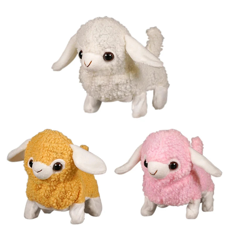Electronic Interactive Walking Pet Dog Toy, Vibrating Plush Puppy, Automatic Moving Electric Doll Gift for Kids