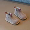 Autumn Winter Baby Boys Girls Boots, Oxford Suede Children Casual Shoes, Outdoor Anti-slip Infant Shoes, Plush Kids Ankle Boots