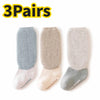 3 Pairs Winter Thick Warm Plush Baby Stockings - Super Soft Knee-High Socks for Newborns, Infants & Toddlers | Long Socks for Boys & Girls, 0-5Y