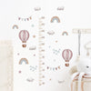 3-Pack Cartoon Animal Height Ruler Wall Stickers - Waterproof Removable PVC Growth Chart for Kids Room, Nursery & Playroom