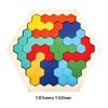 Colorful 3D Wooden Tangram Puzzle – Preschool Educational Math Toy for Kids