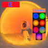 LED Sunset Projector Lamp - RGB Colorful Night Light for Bedroom, Party, Photography & Home Decor