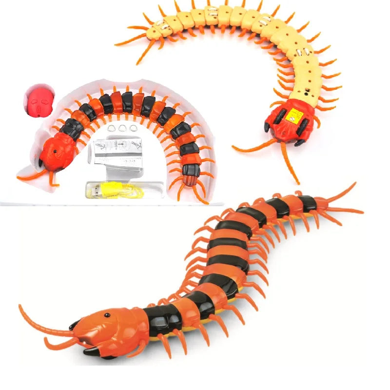 Infrared RC Cobra and Insect Toy – Remote Control Cockroach and Caterpillar Prank for Kids