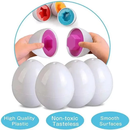 Baby Learning Smart Egg Toy – Montessori Shape Matching and Sorting Educational Toy for Kids Ages 2-4