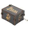 Retro Hand Crank Wooden Music Box Elegant Desktop Musical Box Kids Birthday Festival Gift Vintage Home Craft Ornament