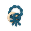 TYRY.HU Baby Small Rabbit Wooden Rattle & Teether - Mobile Pram Crib Ring, DIY Crochet Rattle Soother Bracelet | BPA-Free
