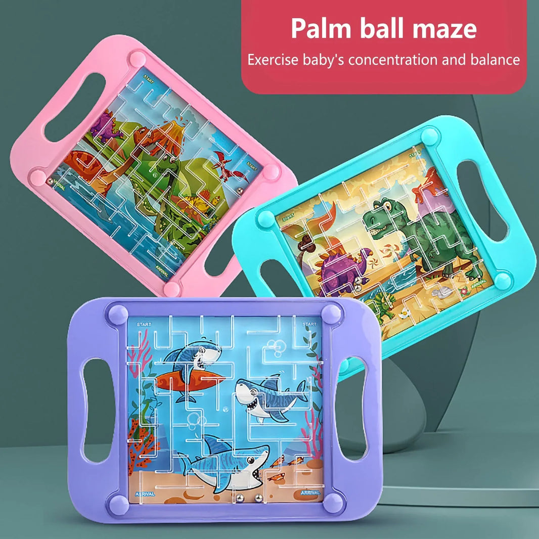 3D Maze Ball, Kids Balance Gravity Memory Sequential Puzzle, Montessori Early Education Toy, Best Educational Gift for Baby