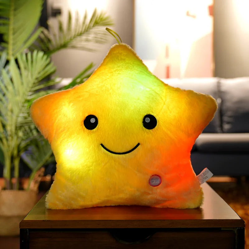 Luminous Star Plush Pillow 24x22cm (9.4x8.7 Inches) LED Light