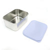 1000ml (33.8oz) BPA-Free Snack Food Container for Kids - Stainless Steel Bento Box with Silicone Lid, School Lunch Box