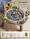 Electric Magnetic Fishing Toy – Rotating Fish Disc with Lights & Sound, 2-Person Competition Game