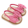 Infant Non-Slip First Walkers – 0-18 Months Baby Girls Sweet Flower Sandals, Soft Sole Flat Princess Dress Shoes