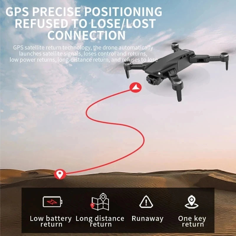L900 Pro SE GPS Drone 4K HD 5G WiFi FPV Camera Quadcopter Brushless Motor RC Mini Drone for Kids Toy