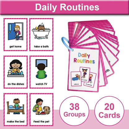 Montessori English Words Learning Cards – Early Education Teaching Aids for Kids and Classroom Use