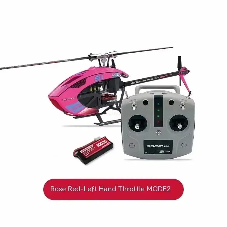 Goosky S1 RC Helicopter – 6CH 3D Stunt Flybarless with Double Brushless Direct Drive Motor