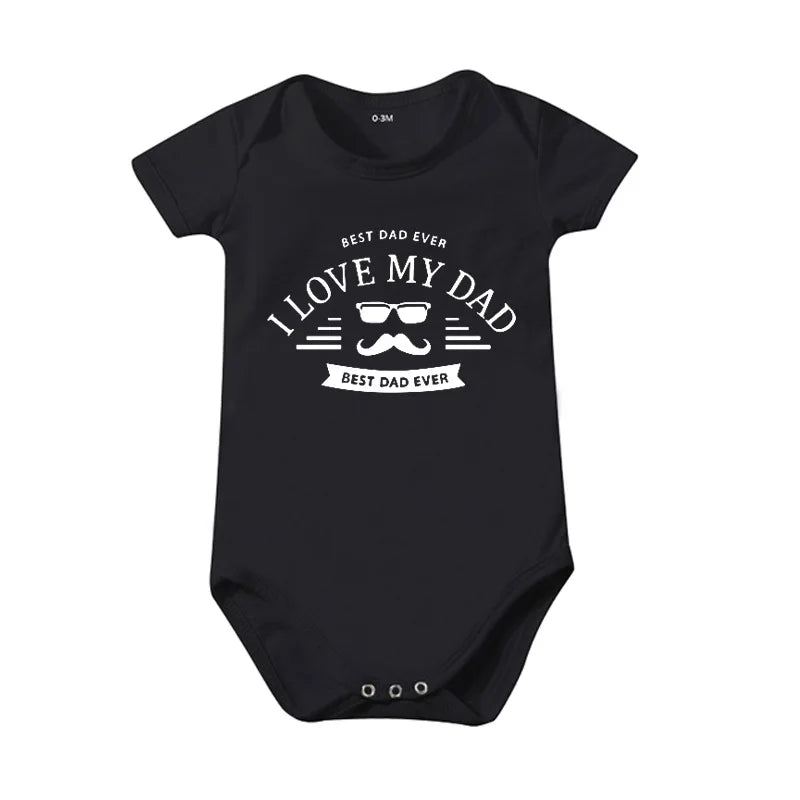 Popular "Mom+Dad=Me" Baby Romper – 100% Cotton Summer Onesie, Newborn Baby Clothes, Unisex Crawling Clothes, Comfortable and Cute
