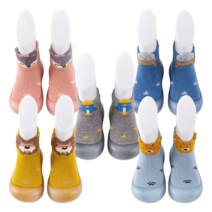 Cute and Comfy Cotton Newborn Baby First Walkers – Soft-Soled Indoor Casual Shoes, Breathable and Non-Slip Baby Shoes