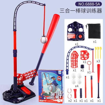 3-in-1 TEE Baseball Set – Outdoor Sports Training Machine, Parent-Child Interactive Toy for Kids
