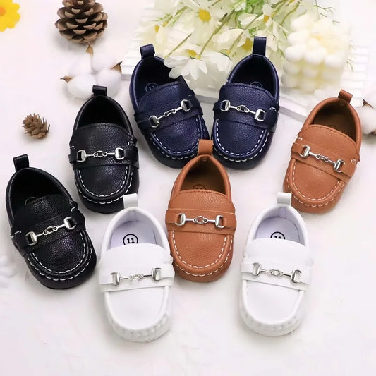 Casual Slip-On Loafer Shoes for Baby Boys – Lightweight Non-Slip Flat Shoes for Indoor & Outdoor Walking