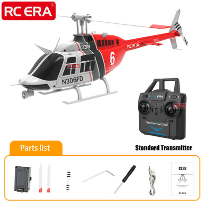 RC ERA C138 Bell 206 Jet Ranger – 6-Axis Gyro Stabilized 4CH RC Helicopter with Altitude Hold