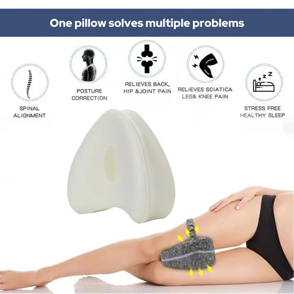 Pregnancy Heart-Shaped Leg Pillow – Memory Cotton Maternity Body Pillow for Edema Relief & Side Sleeping