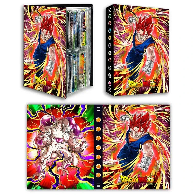Dragon Ball Card Album - 240pcs Son Goku, Vegeta, Frieza Game Card Holder Binder, VMAX Card Collection, Kids Toy Gift