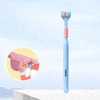 Comfortable 3 Heads Toothbrush Triple-Angle Design for Complete Oral Care – Soft Bristles for Children & Adults