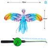 1 Set Children’s Kite Toy – Cartoon Butterfly, Swallow, Eagle Kite with Handle, Kids Flying Outdoor Toy