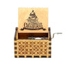 Merry Christmas Series Wooden Antique Carved Hand Cranked Music Box Classic Theme Birthday Party Gift and Family Decor
