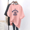 Summer New T-Shirt for Women | Short-Sleeved Maternity Wear | Love Print Cotton Mid-Length Loose Maternity Sweater Top