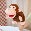 Stuffed Plush Hand and Finger Puppets, Lion Elephant Bunny Monkey Educational Toy for Kids