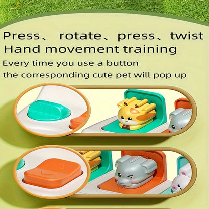Montessori Pop-Up Animal Toy and Learning Box – Enhances Logic and Motor Skills, Educational Gift for Children’s Birthday