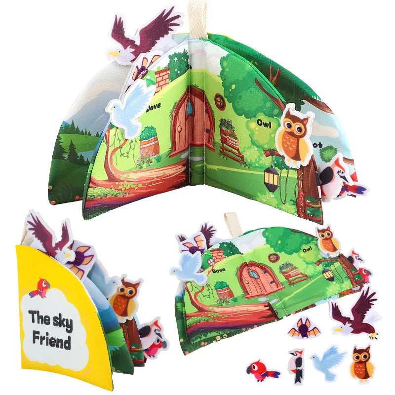 Soft Baby Cloth Quiet Book – Early Educational Learning Puzzle Toy for Toddlers (6-24 Months)