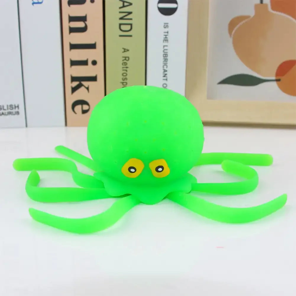 Baby Bath Sponge Octopus Toy – Water Absorbing Squeeze Stress Relief Toy