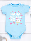 “Nana Never Says No” Rompers Onesie – Baby Boy & Girl Jumpsuit – 0-24M Toddler One-Piece Cute Bodysuit – Trendy Infant Clothes
