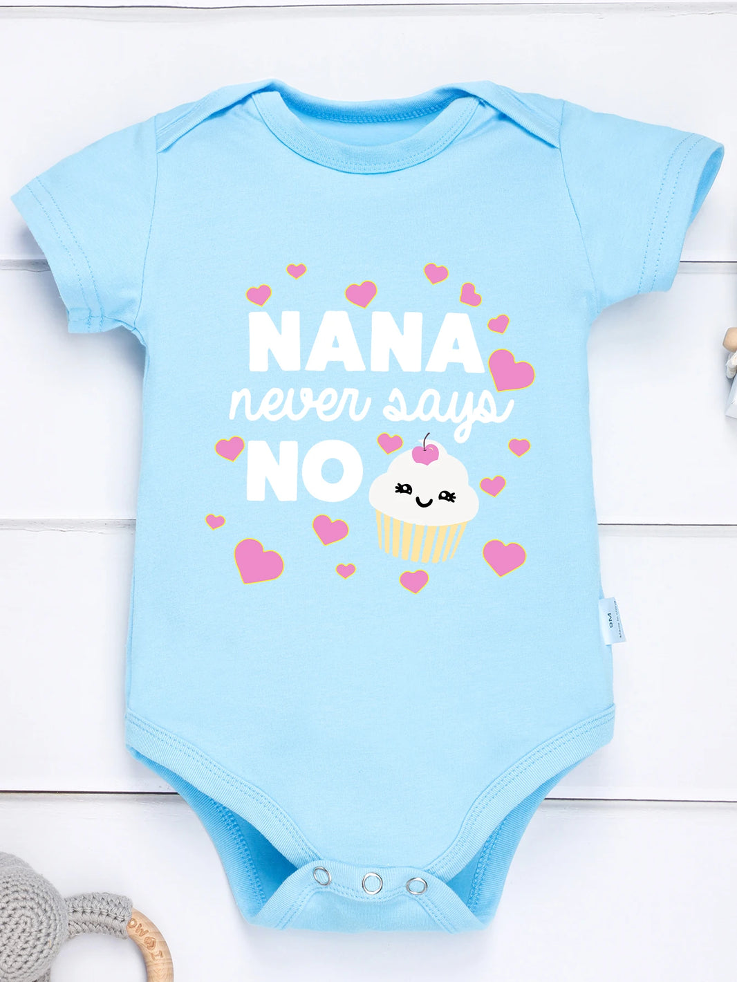 “Nana Never Says No” Rompers Onesie – Baby Boy & Girl Jumpsuit – 0-24M Toddler One-Piece Cute Bodysuit – Trendy Infant Clothes