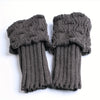 Elegant Women's Winter Boot Cuffs - Soft Knitted Acrylic Leg Warmers | Cozy Stretchable Ankle Socks | 1 Pair