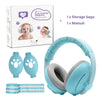 2-in-1 Baby Earmuffs Adjustable Noise-Reducing Infant & Toddler Ear Protection for Sleep Travel Airplanes