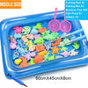 Kids Fishing Toy Set – Magnetic Rod and Fish, Play Water Toys with Inflatable Pool, Outdoor Sport Puzzle Toys for Children