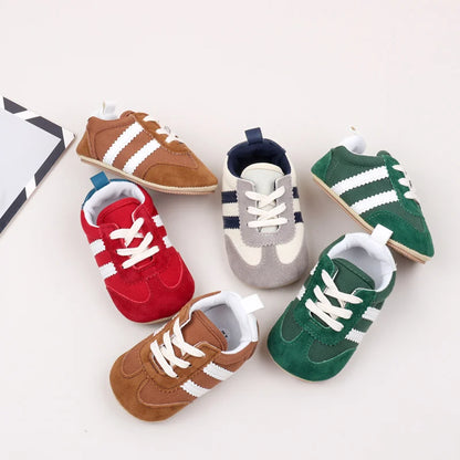 Hot Selling Baby Casual Sports Shoes Spring and Autumn Girls and Boys PVC Sole Anti-Slip Prewalker Shoes BLS4034