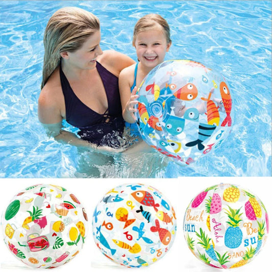 35cm Inflatable Beach Ball Translucent Pool Toy for Summer Outdoor Play