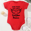 “Hand Picked for Earth by My Grandpa in Heaven” – Cute Newborn Onesie, Cotton Baby Bodysuit for Boys & Girls, Special Gift for Newborns