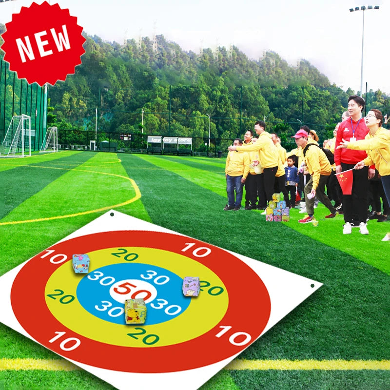 Sandbag Toss Target — 1.5m / 2.0m (4.9 ft / 6.6 ft) Square Outdoor Parent-Child Multiplayer Team-Building Game