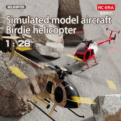 1:28 C189 RC Helicopter MD500 – Dual Brushless Motor with 6-Axis Gyro and One-Click Takeoff/Landing