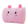 Pink Bear Plush Hand Warmer Pillow – Cartoon Nap Cushion with Hand Pockets for Kids & Adults