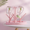 Baby Bottle Holder Cleaning Dryer - Removable Drying Rack Storage Tree Shape for Babies