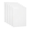 6-Pack Gesso-Primed Canvas Panels - White Cotton Canvas Boards for Acrylic Painting