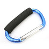 Large Aluminum Carabiner Stroller Hooks Organizer D-Ring Spring Snap Keychain Clip for Hanging Purses and Shopping Bags